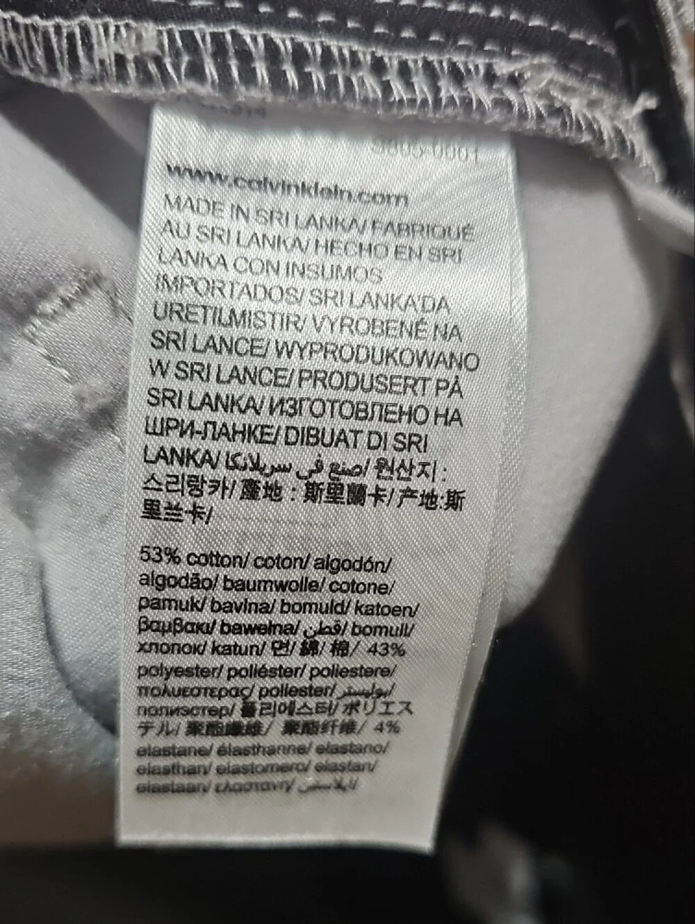 Calvin Klein Light Gray Slim Straight Pants 34x32